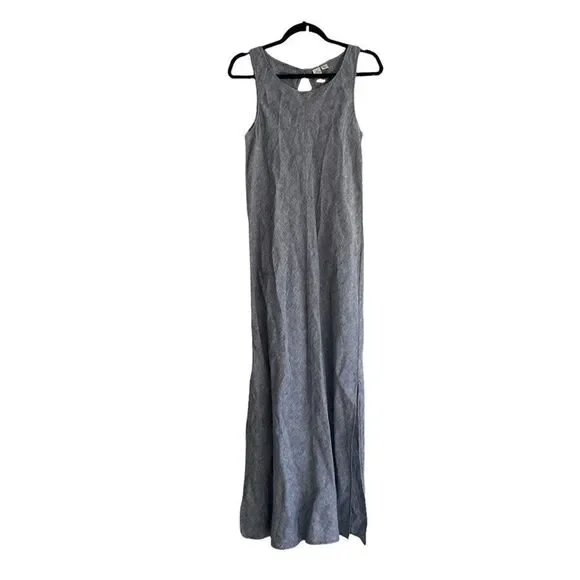 Anthropologie | Dresses | Artisan Ny Linen Sleeveless Maxi Dress Blue 2 |  Poshmark